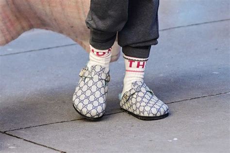 gucci birkenstock style sandals|sarah jessica parker Birkenstock.